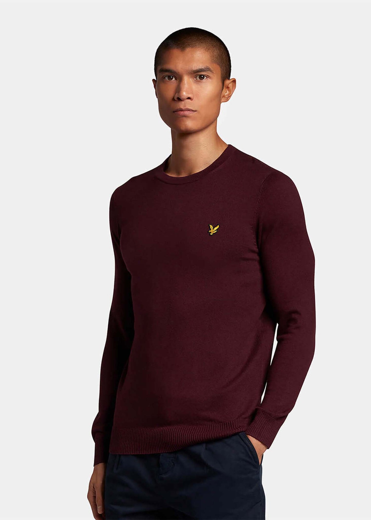 Lyle & Scott trui bordeauxrood