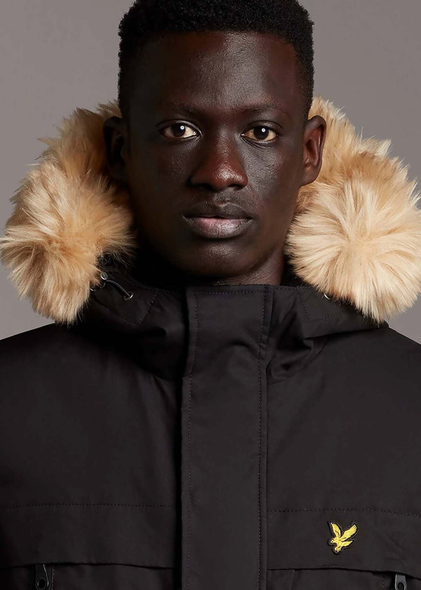 Lyle and Scott parka black
