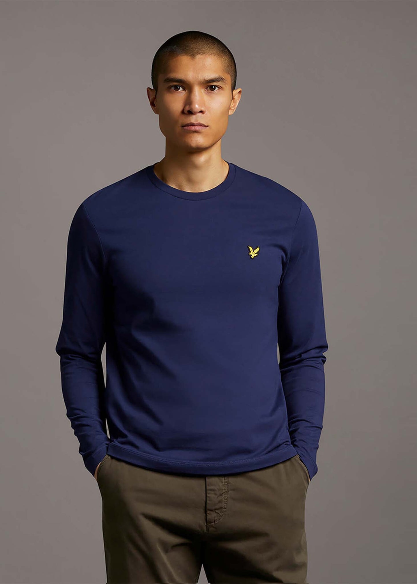 Lyle and Scott longsleeve tee navy