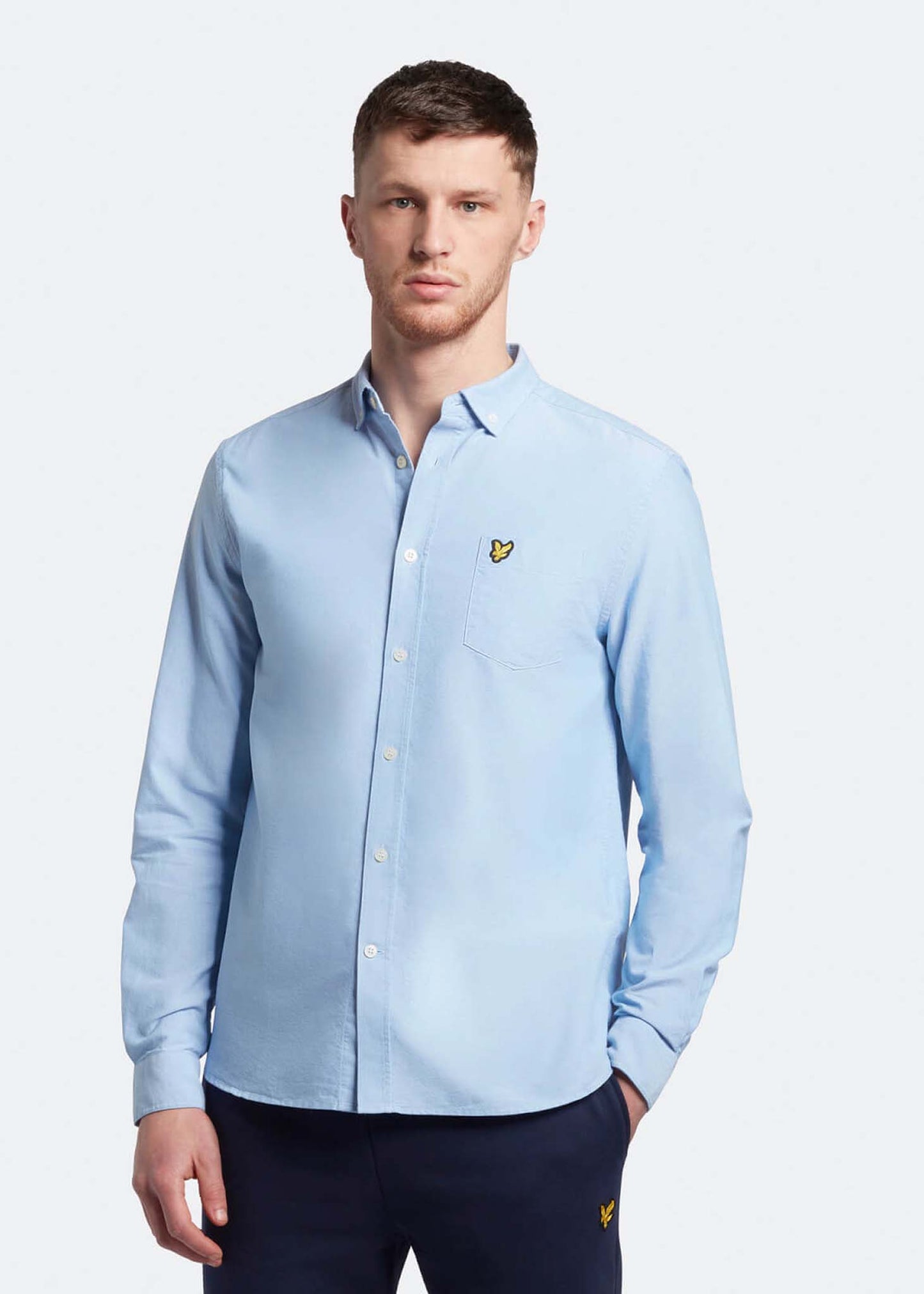 Lyle & Scott Overhemden Oxford shirt - riviera