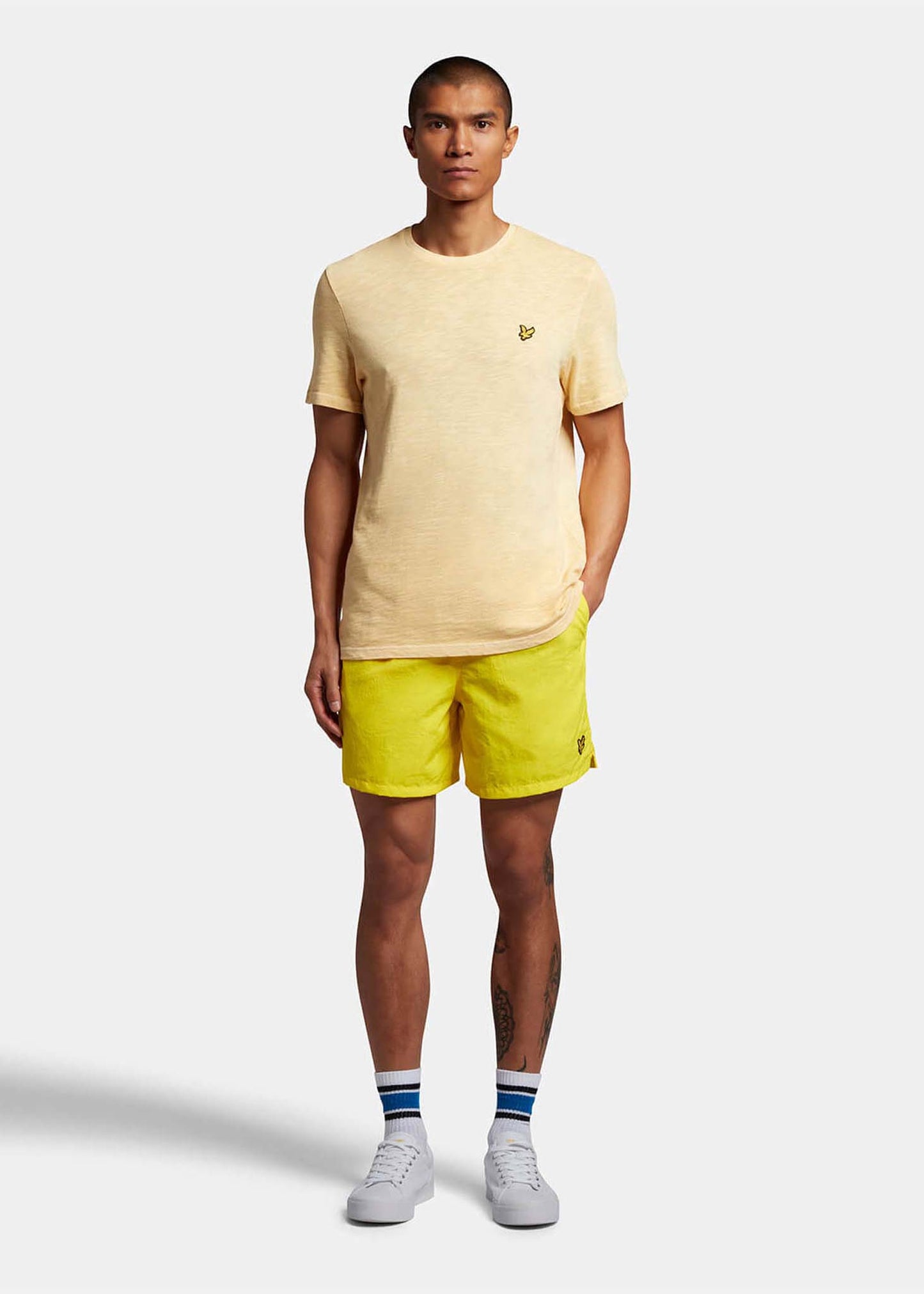 lyle and scott zwembroek geel