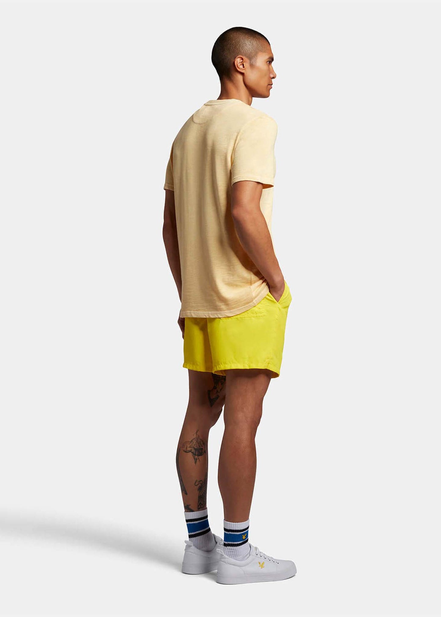 lyle and scott zwembroek geel