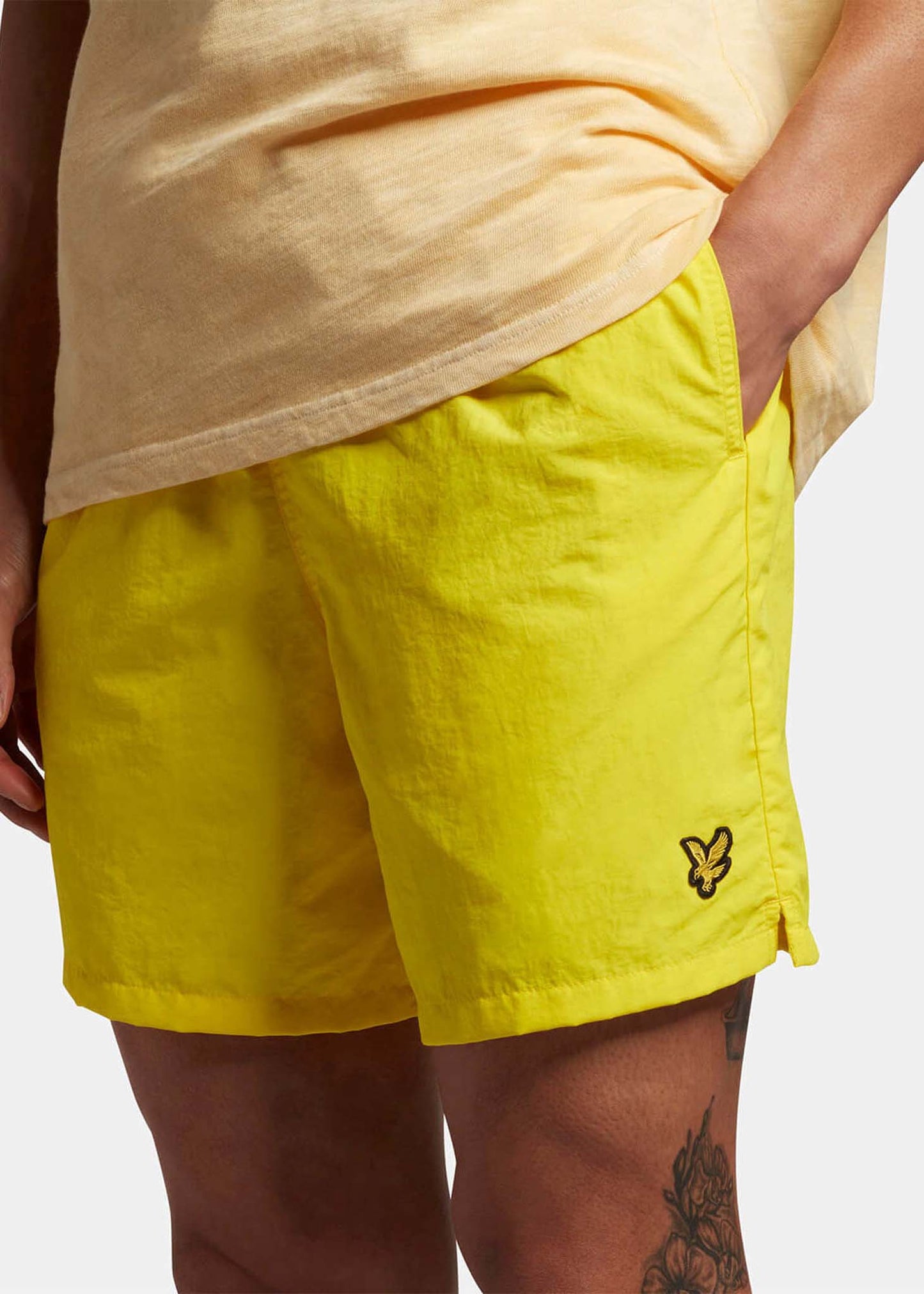lyle and scott zwembroek geel