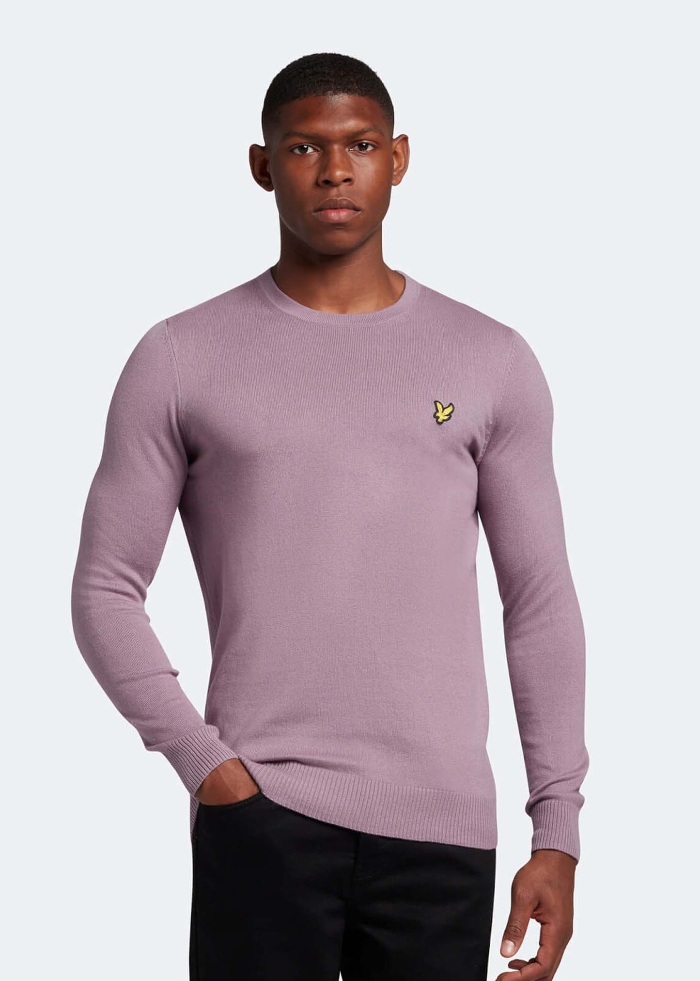 Lyle & Scott Truien Cotton merino crew jumper - billboard purple