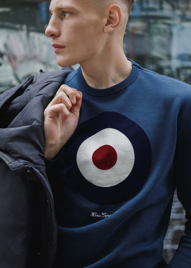 Ben Sherman Truien  Signature target sweat - dark navy