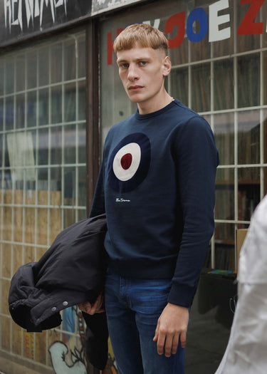 Ben Sherman Truien  Signature target sweat - dark navy