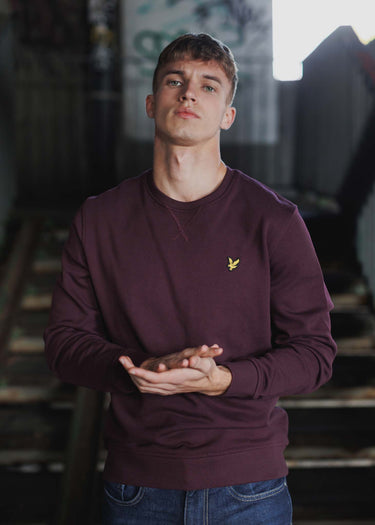 Lyle & Scott Truien Crew neck sweatshirt - burgundy