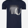 Fred Perry T-shirts Tonal graphic t-shirt - carbon blue