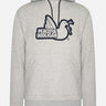 Peaceful Hooligan Hoodies Outline hoodie - marl grey