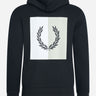 Fred Perry Hoodies Laurel wreath hooded sweat - black