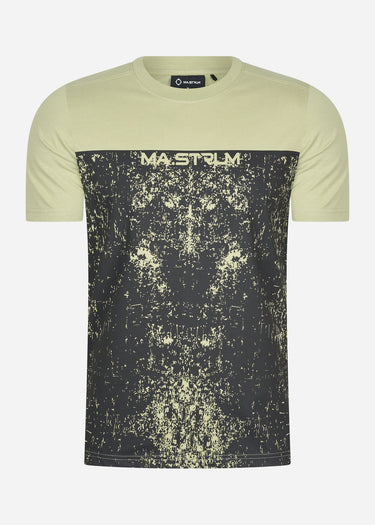 MA.Strum T-shirts  Half body print tee - tea