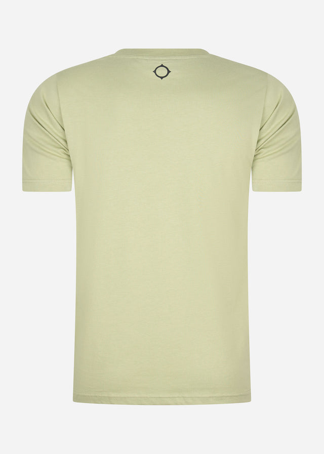 MA.Strum T-shirts Half body print tee - tea