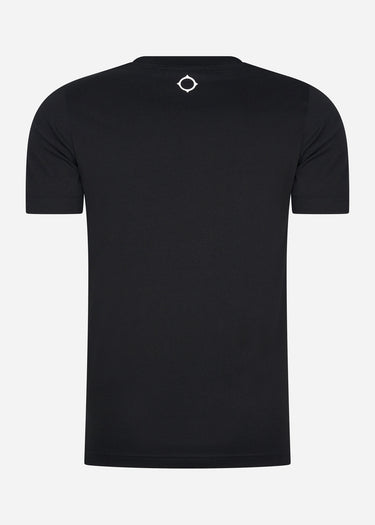 MA.Strum T-shirts MA.Strum chest print tee - jet black