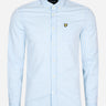 Lyle & Scott Overhemden LS slim fit gingham shirt - light blue white