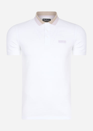 Barbour International Polo's Ampere polo - white paloma thistle