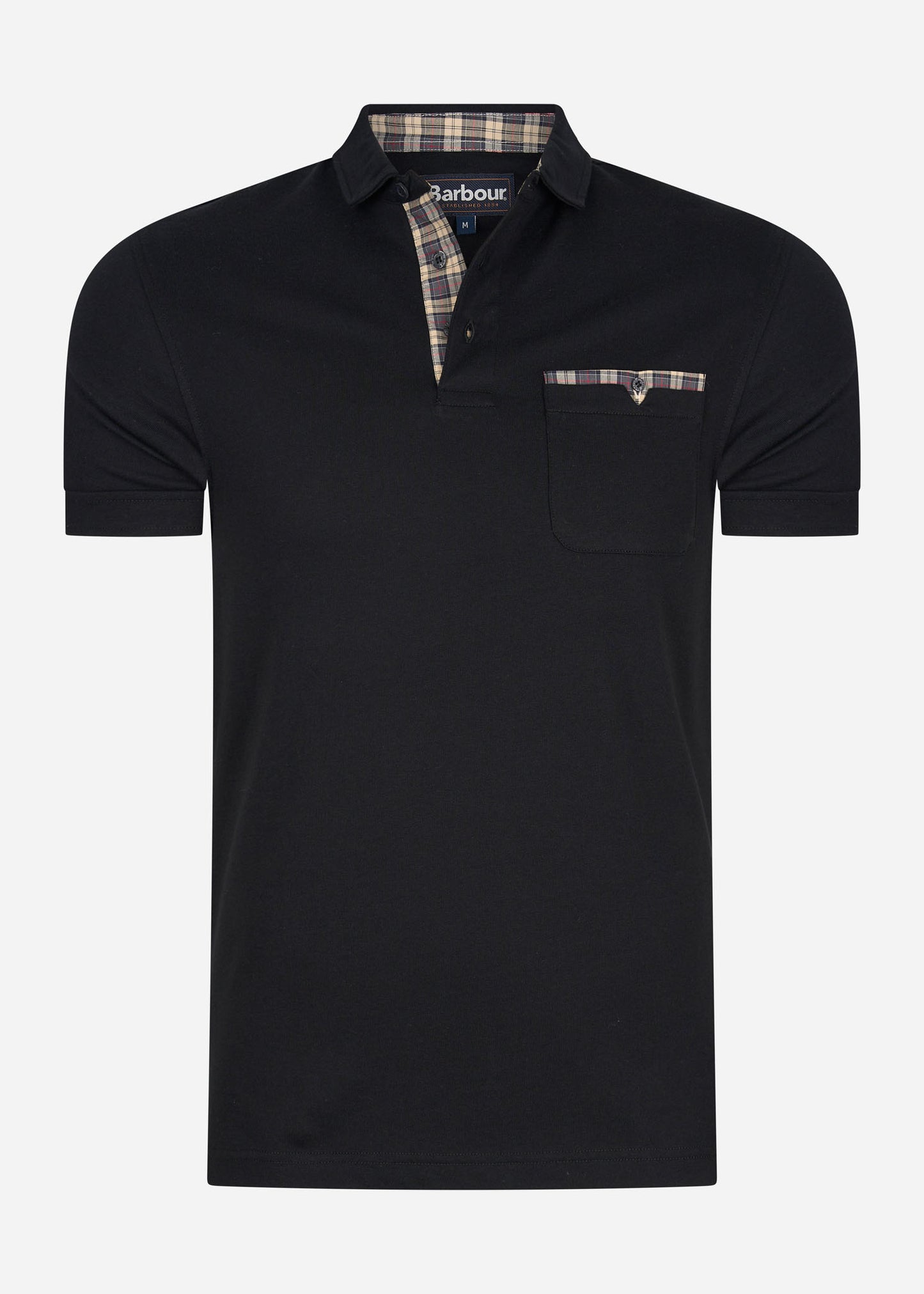 barbour corpatch tartan polo black