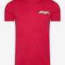 Barbour T-shirts Durness pocket tee - chilli red