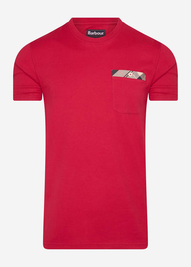 Barbour T-shirts  Durness pocket tee - chilli red