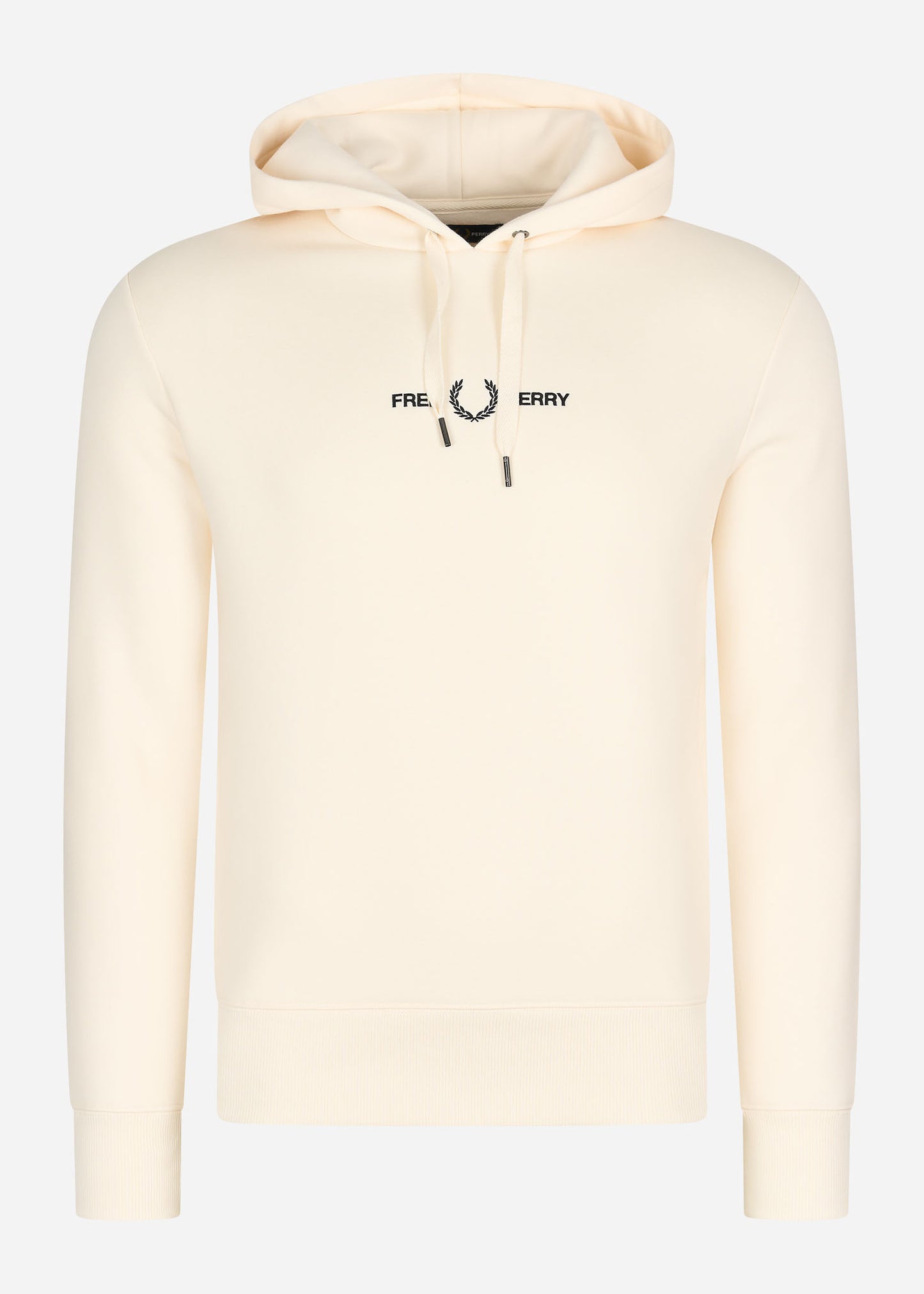 Fred Perry Hoodies Embroidered hooded sweatshirt - ecru