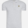 Lyle & Scott Polo's Plain polo shirt - light grey marl