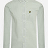 Lyle & Scott Overhemden Slim fit gingham shirt - fern green white