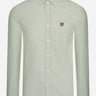 Lyle & Scott Overhemden Oxford shirt - fern green white