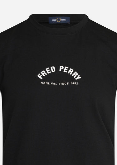 Fred Perry T-shirts  Arch branding t-shirt - black