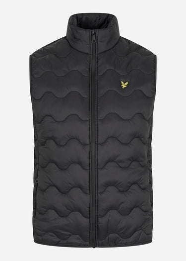 Lyle & Scott Bodywarmers Crest quilted gilet - jet black