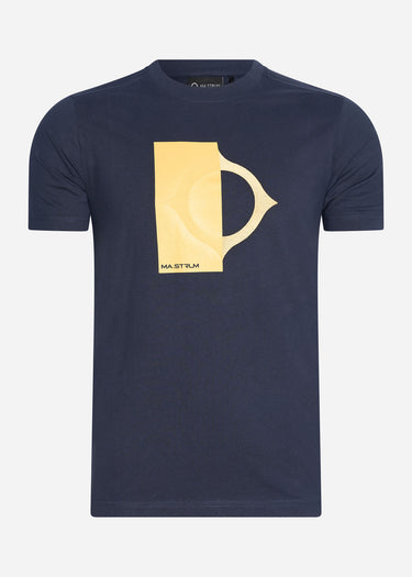 MA.Strum T-shirts Block print logo tee - ink navy