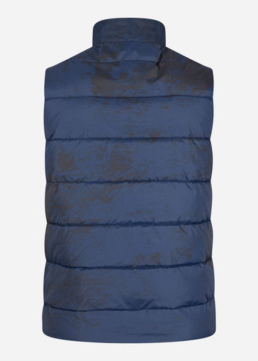 Lyle & Scott Bodywarmers  Erosion print gilet - navy