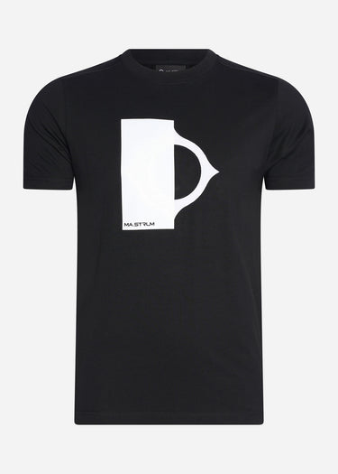 MA.Strum T-shirts Block print logo tee - jet black