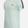 Fred Perry T-shirts Taped ringer t-shirt - silver blue black