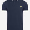 Fred Perry Polo's Abstract tipped polo shirt - dark airforce