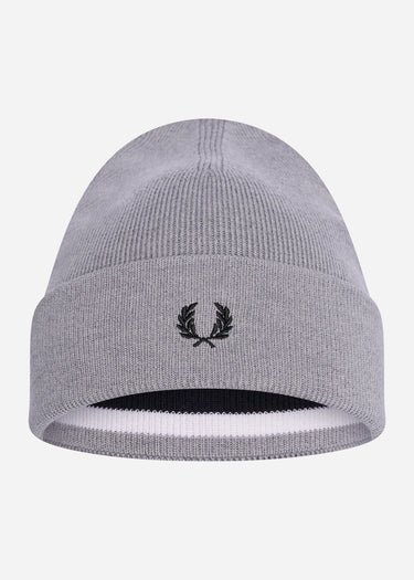 Fred Perry Beanies Merino wool beanie - steel marl