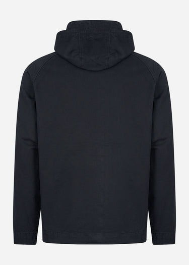 Lyle & Scott Jassen  Garment dyed zip through jacket - dark navy