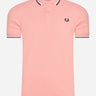 Fred Perry Polo's Twin tipped fred perry shirt - pink peach