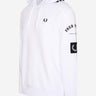 Fred Perry Hoodies Bold branding hooded sweatshirt - white