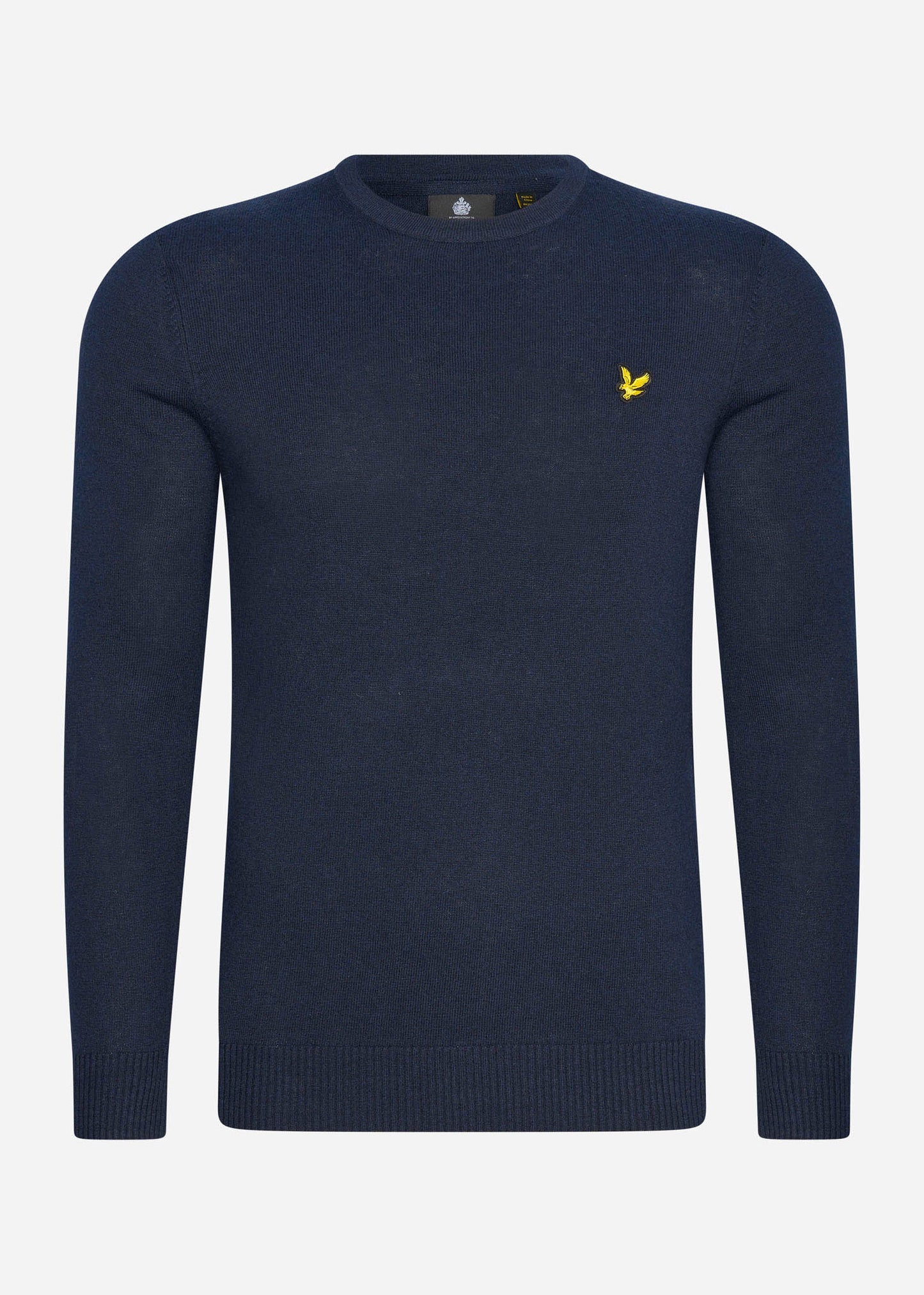 merino crewneck jumper trui dark navy lyle and scott