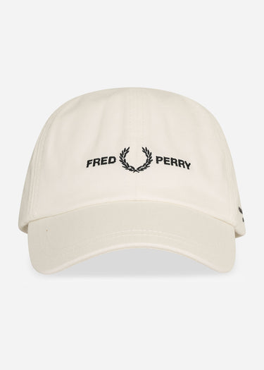 Fred Perry Caps Branded twill cap - snow white
