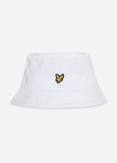 Lyle & Scott Bucket Hats Cotton twill bucket hat - white