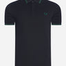Fred Perry Polo's Twin tipped fred perry shirt - black ivy