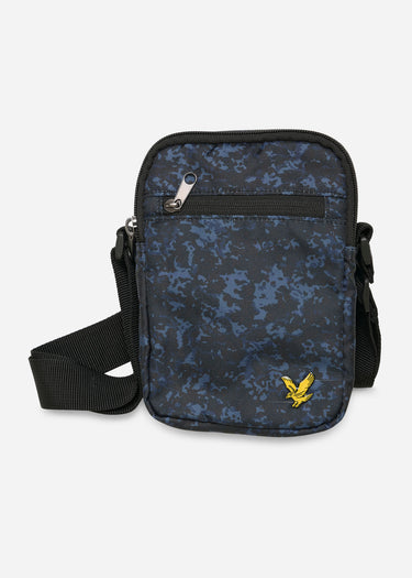 Lyle & Scott Tassen Reporter bag - navy earth print