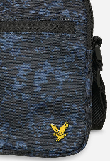 Lyle & Scott Tassen Reporter bag - navy earth print
