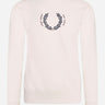 Fred Perry Truien Laurel wreath sweatshirt - snow white