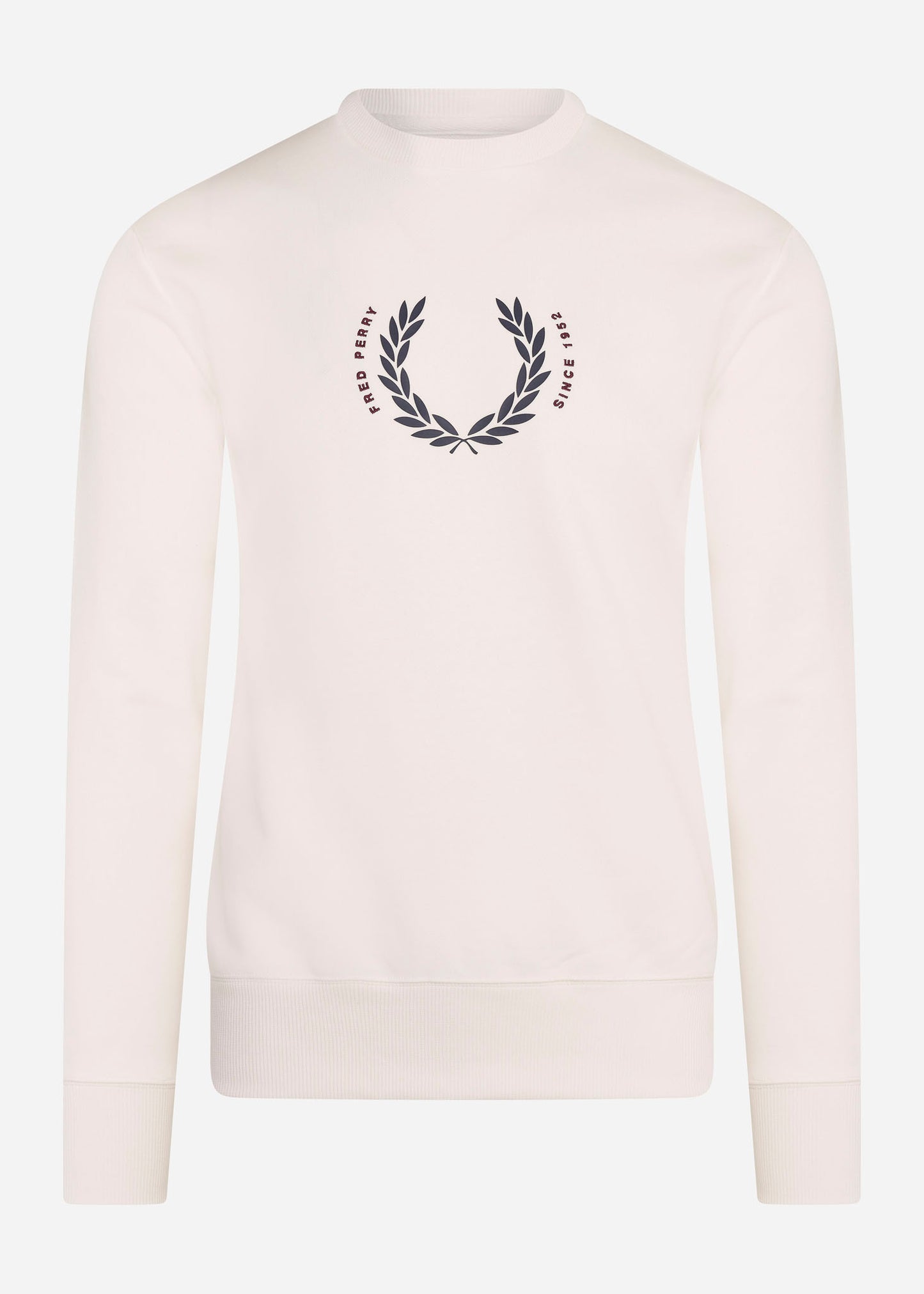 Fred Perry Truien Laurel wreath sweatshirt - snow white