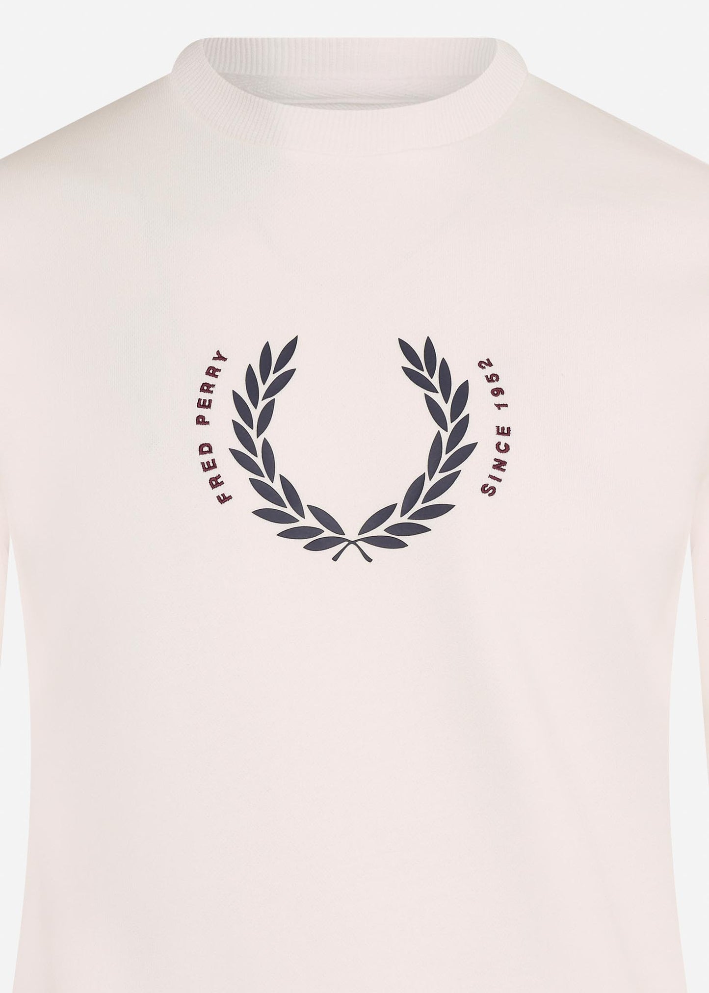 Fred Perry Truien Laurel wreath sweatshirt - snow white