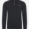 Fred Perry Truien Half zip sweatshirt - black