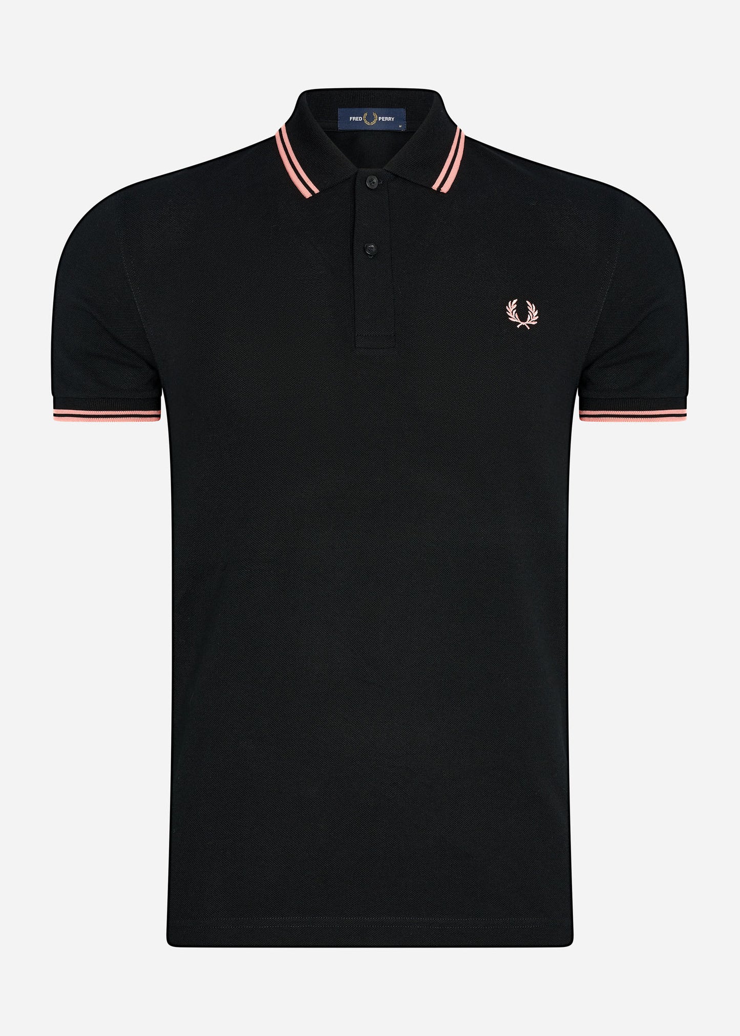 Fred Perry Polo's  Twin tipped fred perry shirt - black pink peach 