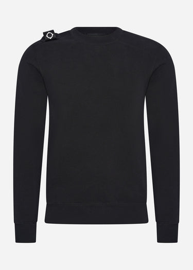 MA.Strum Truien  Core crew sweat - jet black