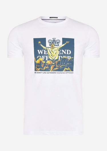 Weekend Offender T-shirts  Leo gregory - white